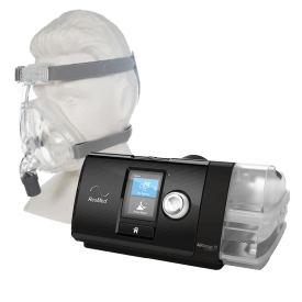 CPAP AutoSet  Airsense S10 - ResMed + Máscara Oronasal iVolve F2 - BMC