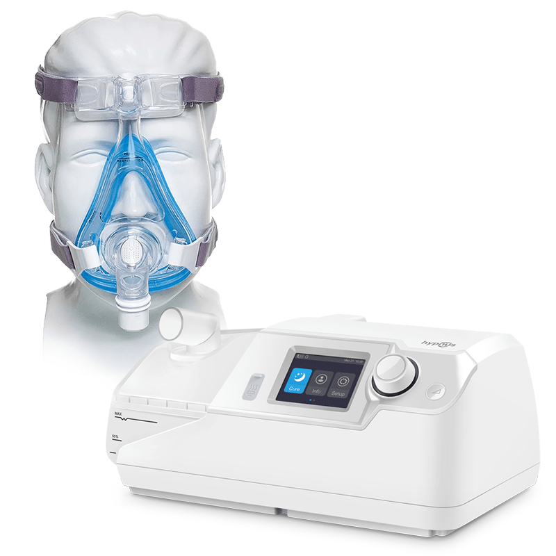 Kit CPAP Automático com Umidificador S7 - Hypnus + Máscara Oronasal Amara Gel - Philips Respironics