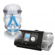 Kit CPAP Airsense S10 Elite com Umidificador - ResMed + Máscara Oronasal Amara Gel - Philips Respironics